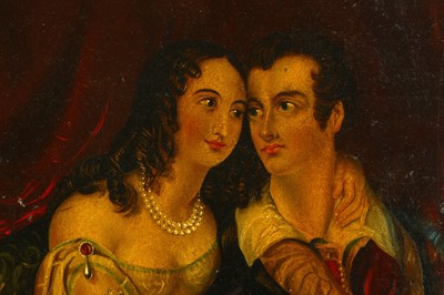 Lot 64 - A PAINTING OF BYRON WITH MARIANNA SEGATTI FROM...