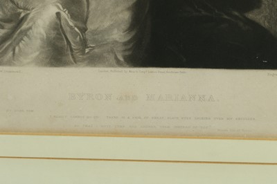 Lot 63 - AN ENGRAVING OF BYRON AND MARIANNA SEGATTI...