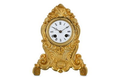 Lot 181 - A MID 19TH CENTURY FRENCH GILT BRONZE MANTEL...