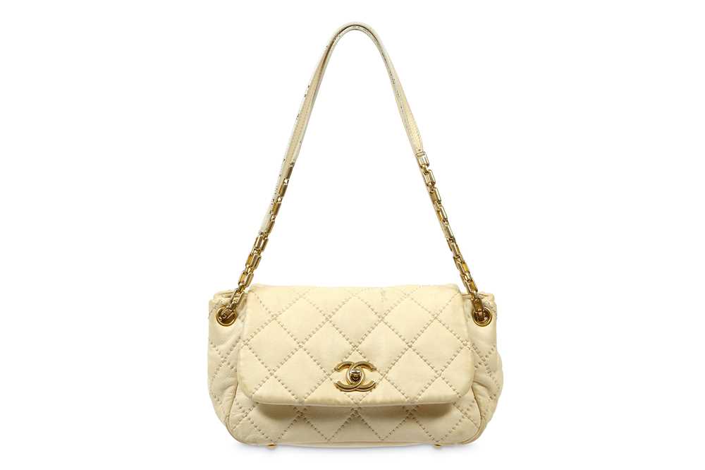 Lot 217 - Chanel Cream Wild Stitch Flap Bag