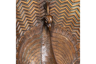 Lot 245 - A LARGE ART DECO BRONZE RELIEF PANEL DEPICTING...