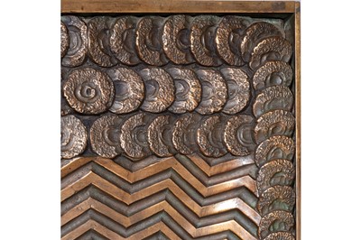 Lot 245 - A LARGE ART DECO BRONZE RELIEF PANEL DEPICTING...