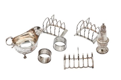 Lot 78 - A mixed group of sterling silver, including a...