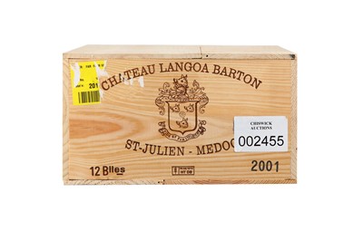 Lot 121 - 12 Bottles of Chateau Langoa Barton 2001 in...