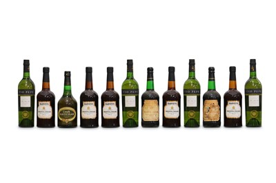 Lot 430 - A selection of various Sherries. 4 Bottles of...