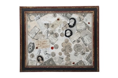 Lot 264 - TWO NINETEENTH CENTURY COLLAGES made up of...