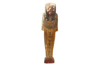 Lot 317 - AN AFTER THE ANTIQUE WOOD SHABTI Possibly made...