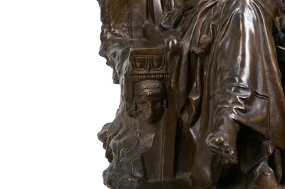 Lot 94 - A LATE 19TH CENTURY FRENCH BRONZE FIGURAL...