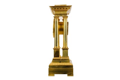 Lot 131 - A VERY LARGE  FRENCH GILT BRONZE PORTICO CLOCK...