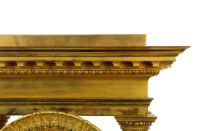 Lot 131 - A VERY LARGE  FRENCH GILT BRONZE PORTICO CLOCK...