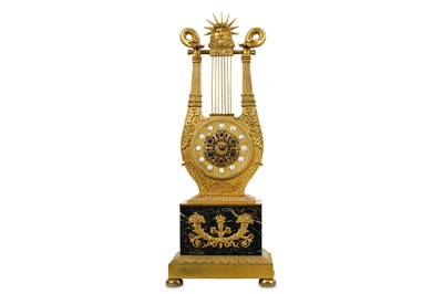 Lot 130 - A LATE 19TH CENTURY FRENCH EMPIRE STYLE GILT...