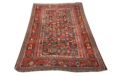 Lot 6 - AN ANTIQUE HAMSEH RUG, SOUTH-WEST PERSIA...