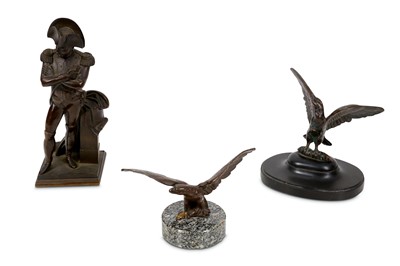 Lot 92 - A 19TH CENTURY FRENCH BRONZE FIGURE OF...