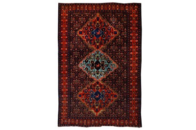 Lot 9 - A FINE ANTIQUE SENNEH RUG, WEST PERSIA approx:...