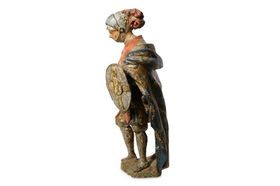 Lot 3 - AN EARLY 16TH CENTURY FLEMISH POLYCHROME...