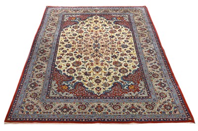 Lot 46 - A VERY FINE ISFAHAN RUG, CENTRAL PERSIA approx'...