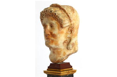 Lot 329 - AN AFTER THE ANTIQUE MARBLE HEAD Depicting the...