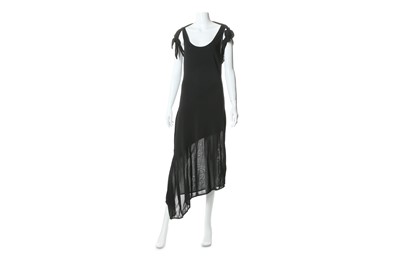 Lot 109 - Chanel Black Knitted Dress and Scarf - size 38