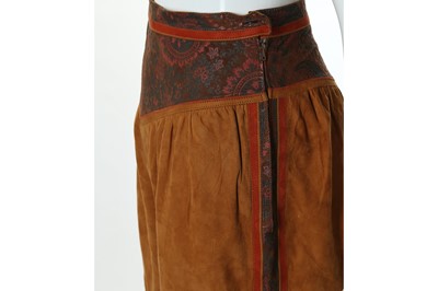 Lot 22 - Roberto Cavalli Brown Suede Cropped Trousers - size XS