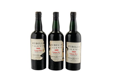 Lot 400 - 3 Bottles of Rebello Valente Port 1966 Labels...