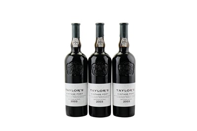 Lot 417 - 12 Bottles of Taylor's Port in Original Wooden...