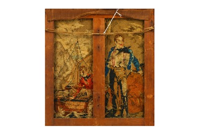 Lot 72 - A FRAMED NEEDLE POINT OF LORD BYRON’S FIRST...
