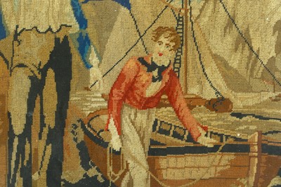 Lot 72 - A FRAMED NEEDLE POINT OF LORD BYRON’S FIRST...