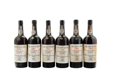 Lot 391 - 12 Bottles of Graham's 1963 Vintage Port 12...