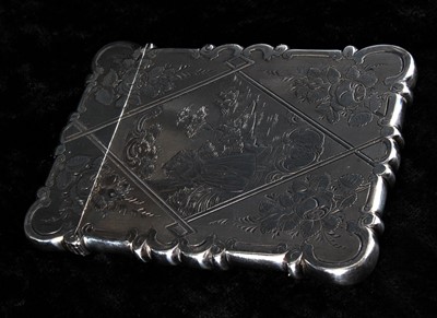 Lot 71 - An Edward Smith hallmarked silver card case...