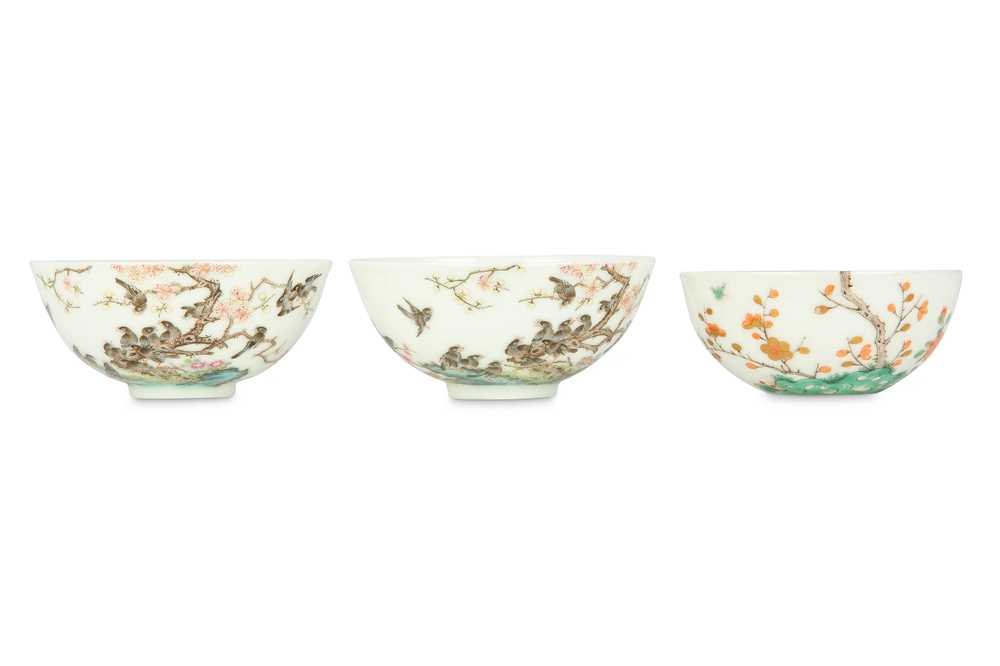 Lot 138 - THREE CHINESE CUPS. Early 20th Century....