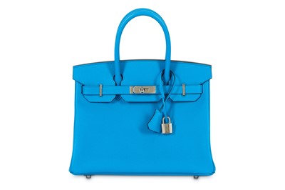 Lot 292 - Hermes Zanzibar Blue Epsom Birkin 30