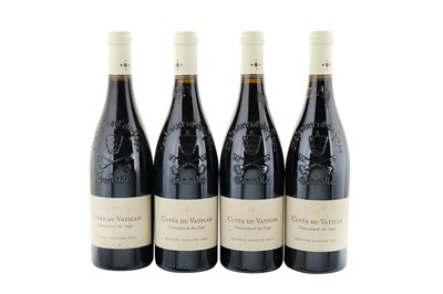 Lot 254 - 4 Bottles of Cuvee Du Vatican...