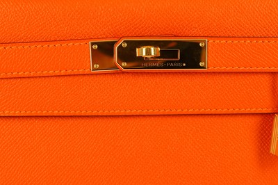 Lot 285 - Hermes Classic Orange Epsom Kelly Sellier 32