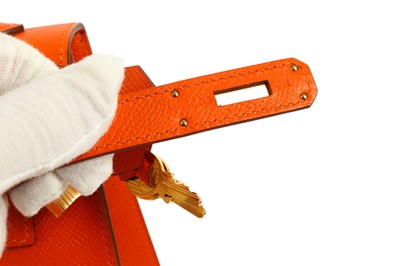 Lot 285 - Hermes Classic Orange Epsom Kelly Sellier 32