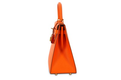 Lot 285 - Hermes Classic Orange Epsom Kelly Sellier 32