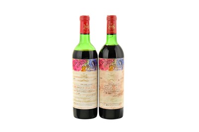 Lot 38 - 2 Bottles of Chateau Mouton Rothschild 1970...