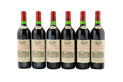 Lot 283 - 6 Bottles of Clos de Gamot 1988 Cahors, France....