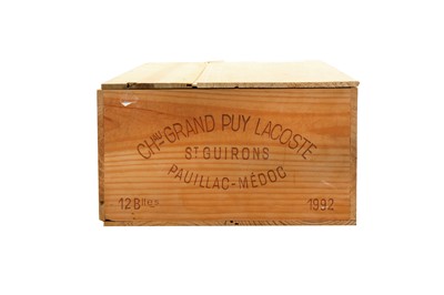 Lot 100 - 12 Bottles of Chateau Grand-Puy-Lacoste 1992...