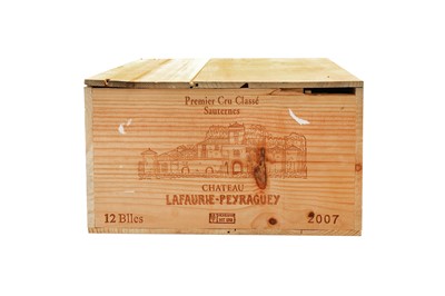 Lot 378 - 12 Bottles of Chateau Lafaurie Peyraguey 2007...