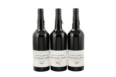 Lot 411 - 9 Bottles of Taylors Port 1985 in Open...