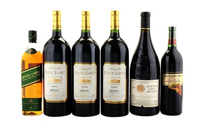 Lot 278 - 4 Magnums, 1 Whisky and 1 Wine 3 Magnums of...