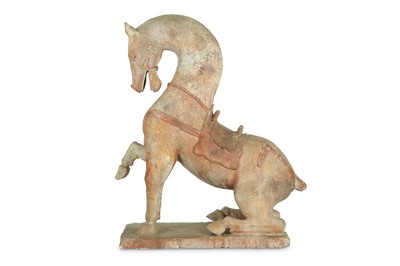 Lot 344 - A LARGE CHINESE POTTERY MODEL OF A HORSE....