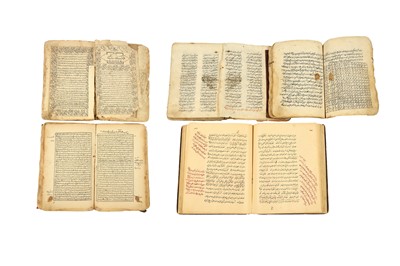 Lot 38 - FOUR TEXTS ON GEOMANCY, DIVINATION, CONDUCT, JURISPRUDENCE AND A MANUSCRIPT OF LAMENTATION POETRY