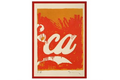 Lot 779 - Mario Schifano (Italian, b.1934) 'Coca-Cola' ...