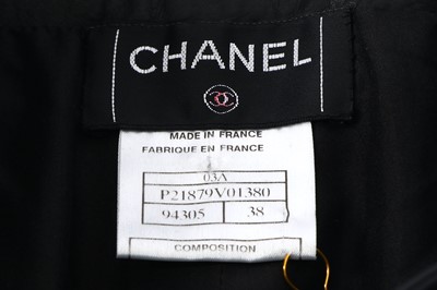 Lot 117 - Chanel Black Calfskin Leather Trousers - size 38