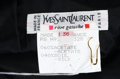 Lot 122 - Yves Saint Laurent Rive Gauche Black Silk Mix Skirt - size 36