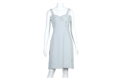 Lot 74 - Valentino Pale Blue Silk Dress - size 8