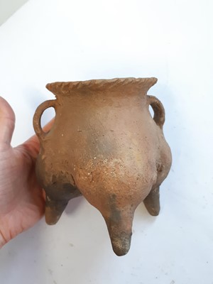 Lot 657 - FOUR CHINESE EARLY POTTERY VESSELS.