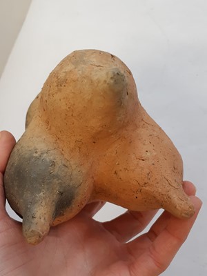 Lot 657 - FOUR CHINESE EARLY POTTERY VESSELS.