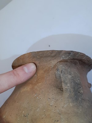 Lot 657 - FOUR CHINESE EARLY POTTERY VESSELS.